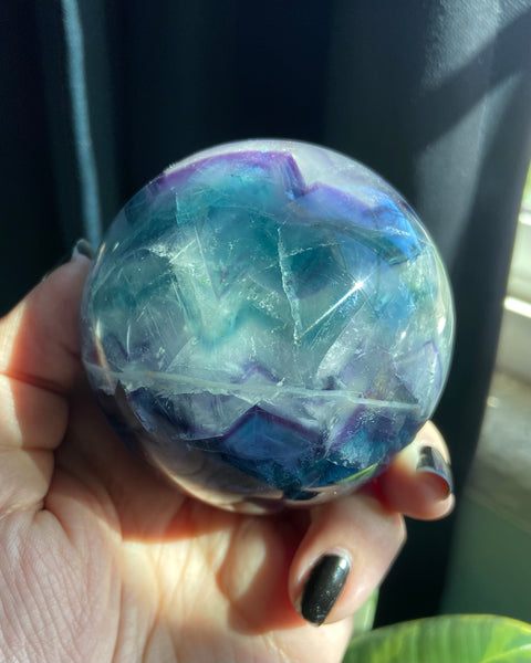 Rainbow Fluorite Sphere