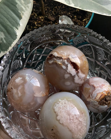 Flower Agate Sphere