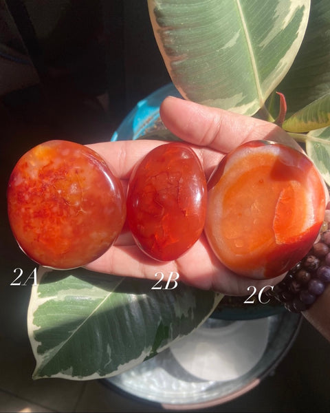 Carnelian Palm Stones