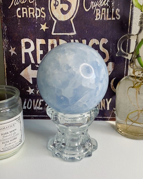 Blue Calcite Sphere