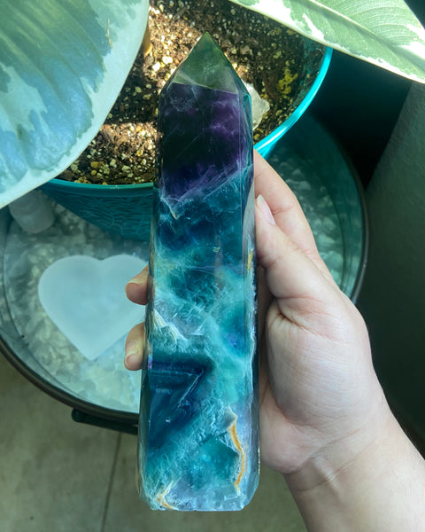 Rainbow Fluorite Tower