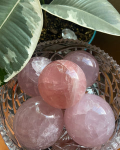 Star Rose Quartz Sphere