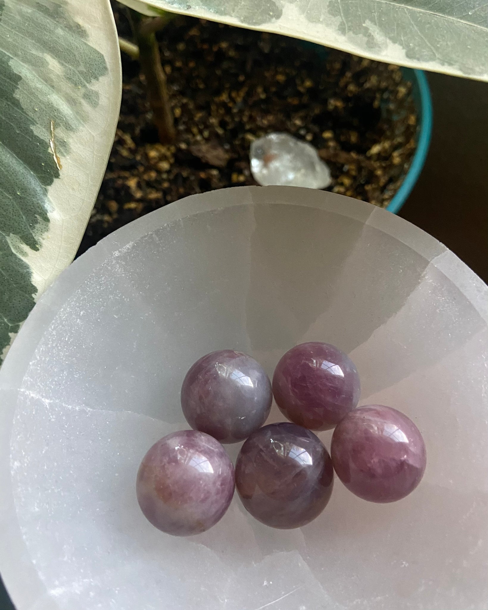 Lavender Rose Quartz Mini Sphere