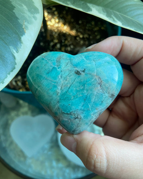 Amazonite Heart