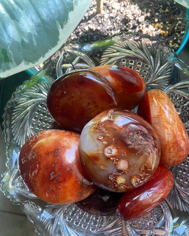 Carnelian Palm Stones