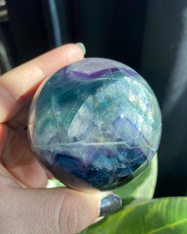 Rainbow Fluorite Sphere