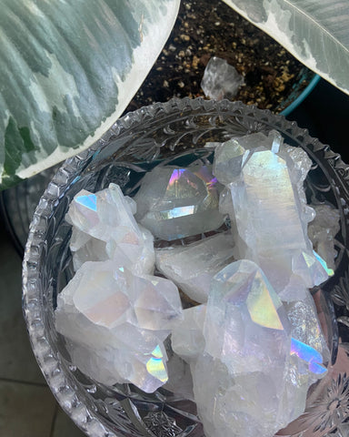 Angel Aura Quartz Cluster