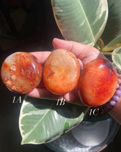 Carnelian Palm Stones