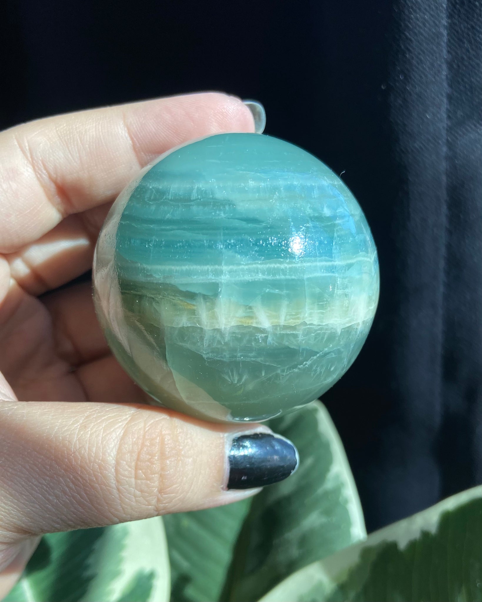 Blue Onyx Sphere